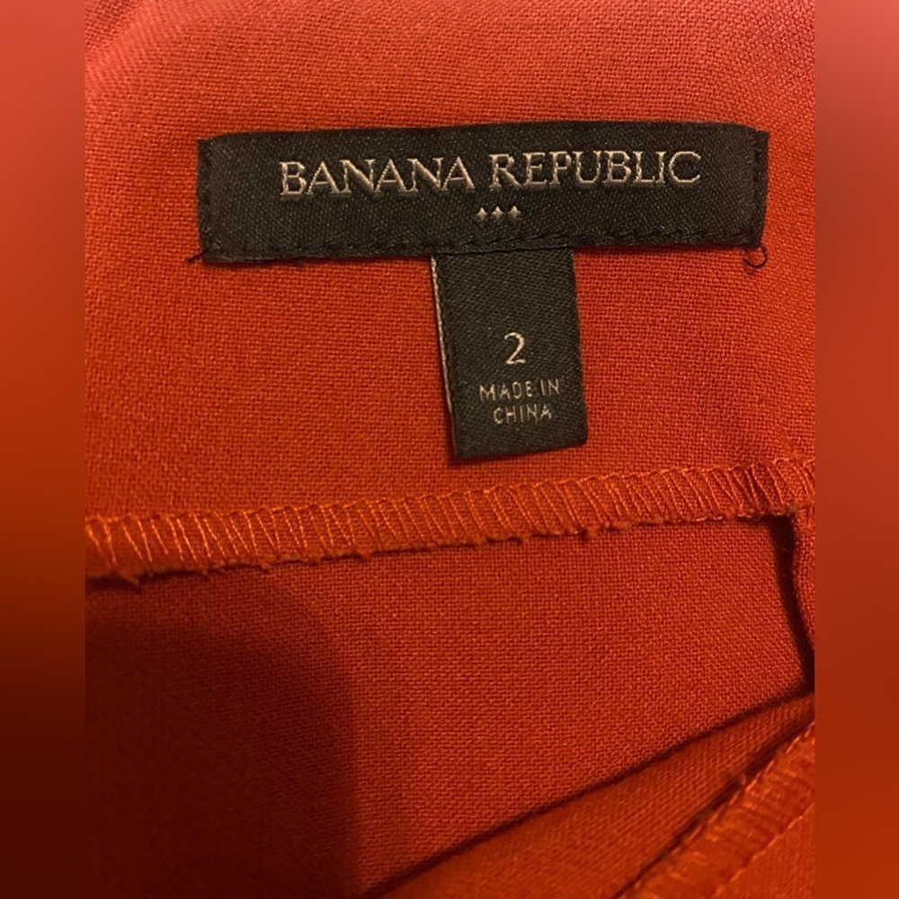 Women’s Banana Republic Burnt Orange Pencil Skirt Size 2 - Picture 4 of 7